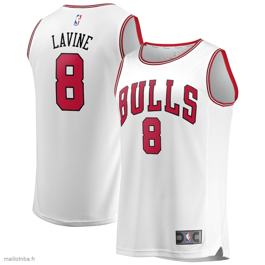 Maillot Chicago Bulls Zach LaVine Fanatics Branded White Fast Break Replica Jersey - Association Edition